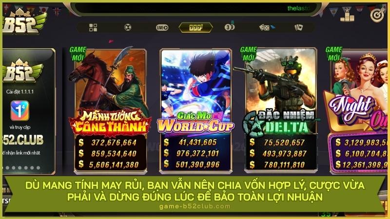 Dù mang tính may rủi, bạn vẫn nên chia vốn hợp lý, cược vừa phải và dừng đúng lúc để bảo toàn lợi nhuận