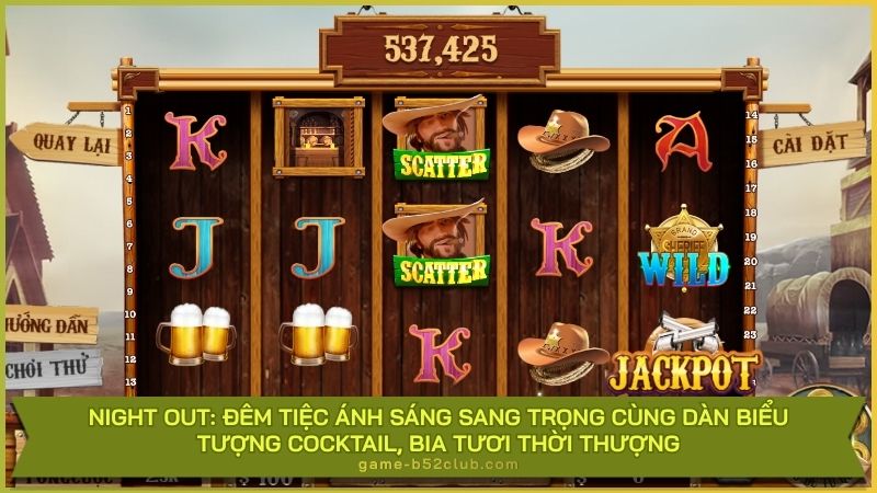 Night Out: Đêm tiệc ánh sáng sang trọng cùng dàn biểu tượng cocktail, bia tươi thời thượng.