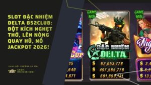 Slot Đặc Nhiệm Delta B52Club: Đột kích nghẹt thở, lên nòng quay hũ, nổ Jackpot 2026!
